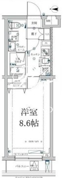 スクエアシティ中馬込 201 間取り図