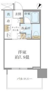 ブリリアタワー浜離宮 1403 間取り図