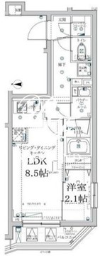 スクエアシティ中馬込 307 間取り図