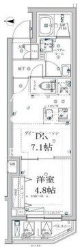 スクエアシティ中馬込 208 間取り図