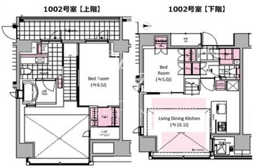 オリーブ麻布十番 1002 間取り図