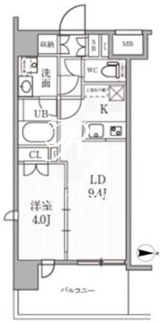 シーズンフラッツ木場 601 間取り図