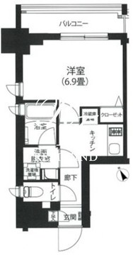 アイルプレミアム駒込 1002 間取り図