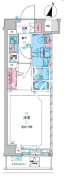 ジェノヴィア西馬込3 302 間取り図