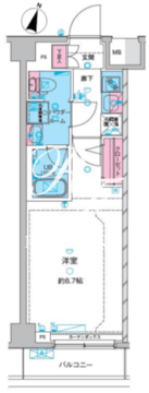 ジェノヴィア西馬込3 304 間取り図