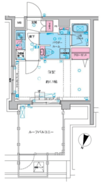 ジェノヴィア西馬込3 605 間取り図