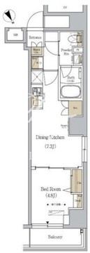 アーバネックス日本橋人形町 701 間取り図