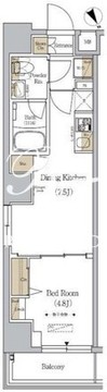 アーバネックス日本橋人形町 603 間取り図