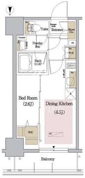 アーバネックス新御徒町 203 間取り図