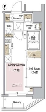 アーバネックス新御徒町 304 間取り図