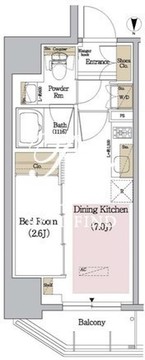 アーバネックス新御徒町 501 間取り図