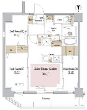 アーバネックス新御徒町 1001 間取り図