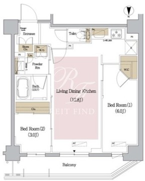 アーバネックス新御徒町 1002 間取り図