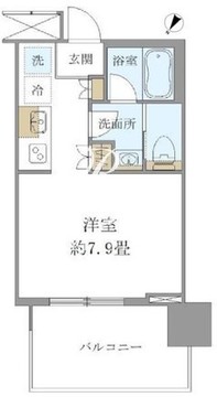 ブリリアタワー浜離宮 603 間取り図