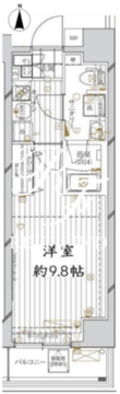 レガリス錦糸町 201 間取り図