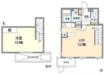 アレーロ三軒茶屋3 102 間取り図