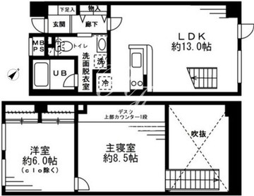 レジディア六本木檜町公園 412 間取り図