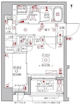 クレイシアIDZ台東竜泉 203 間取り図