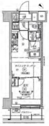 リルシア亀戸 707 間取り図