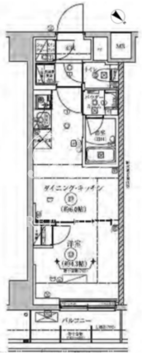 リルシア亀戸 707 間取り図