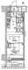 リルシア亀戸 707 間取り図