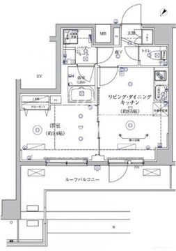 リルシア亀戸 1001 間取り図