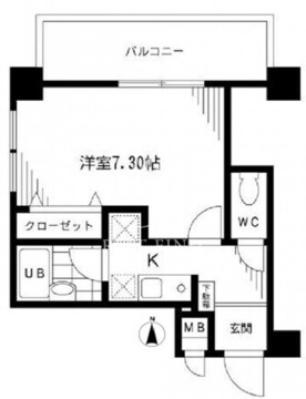 プライムアーバン千代田富士見 703 間取り図