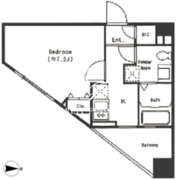 パークキューブ四谷三丁目 516 間取り図