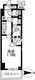 レジディア亀戸 1204 間取り図