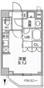 シーズンフラッツ押上テラス 505 間取り図