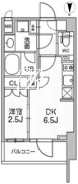 シーズンフラッツ押上テラス 506 間取り図