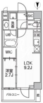 シーズンフラッツ押上テラス 307 間取り図