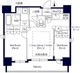 グランパセオ八丁堀2 1002 間取り図