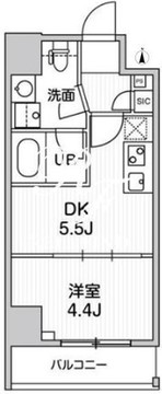 ウィーヴプレイス早稲田パーク 302 間取り図