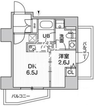 ウィーヴプレイス早稲田パーク 505 間取り図