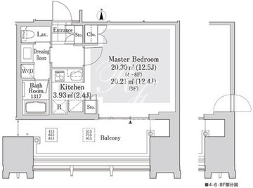 ラ・トゥール新宿アネックス 815 間取り図