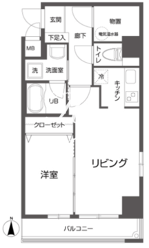 クローバーステイ秋葉原 802 間取り図