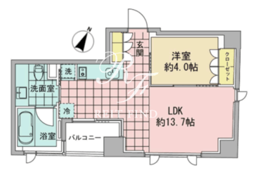 アズ日本橋人形町 603 間取り図