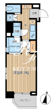 シティスパイア森下 402 間取り図