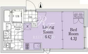 ソウ祐天寺 203 間取り図