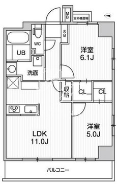 オルタナ日暮里 601 間取り図