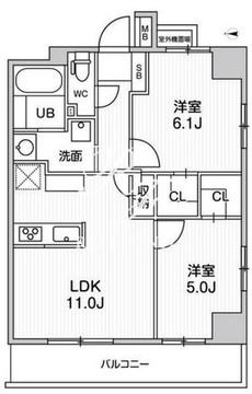 オルタナ日暮里 701 間取り図