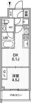 オルタナ浅草 102 間取り図