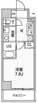 オルタナ日暮里 203 間取り図