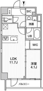 オルタナ浅草 205 間取り図