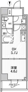 オルタナ浅草 302 間取り図