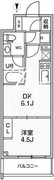 オルタナ浅草 803 間取り図