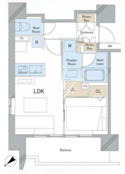 タウンステイプラス芝浦annex 202 間取り図