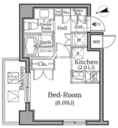 レジディア用賀 201 間取り図