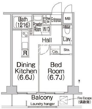 コンフォリア赤羽岩淵 611 間取り図